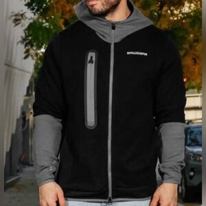 Raw Gear hooded‎ zip up jacket RG517 NWT pro tech track Large gorpcore